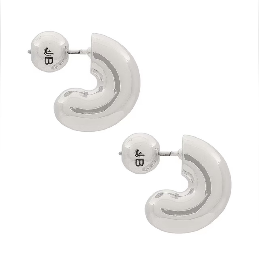 NWOT JENNY BIRD TOME SILVER HOOP EARRINGS